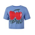 thumbnail image 1 of T-Shirts à Imprimé Cerise Tricotés à Manches Courtes Haut Chemise pour Femmes Adolescentes Filles Y2k, 1 of 7