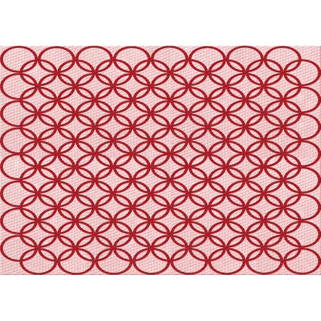 Ahgly Company Tapis Rectangulaire Lavable en Machine Intérieur Transitionnel Rouge Clair Rose, 8 Pieds x 10 Pieds