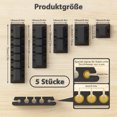 thumbnail image 3 of Wweixi 5piece Durable Cable Holder Organizer For Wood Tile Metal And Plastic Surfaces Multiple Slots 1Set, 3 of 6