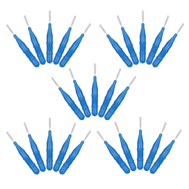 Amdohai 25pcs Handheld Toothpick Soft Fiber Hair Tooth Picks Floss Interdental Brush Stick Hygiene Tools