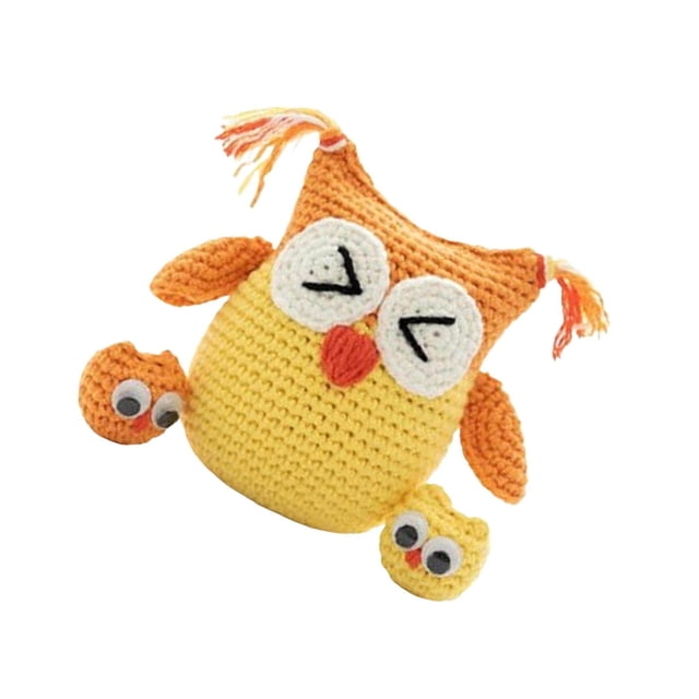 DIY Crochet Kit Hand Knitting Toy Crochet Hand Knitting Toy Bunny Rabbit Plush Stuffed Kit Beginner Classic for Birthday Gift Beginner Adults Yellow