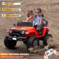 thumbnail image 2 of VOLTZ TOYS 24V Kids Ride-On Jeep Truck with Extendable Cabin, 2-Seater Off-Road Electric Car with Quad Motors & Parent Remote Control, EVA Rubber Wheels, Bluetooth, Gift for Boys & Girls Aged 3-8, 2 of 7