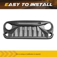 thumbnail image 4 of AMERICAN MODIFIED Grille avant avec Lumières pour 07-18 Jeep Wrangler JK, 4 of 12