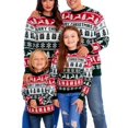 thumbnail image 1 of Matching Family Christmas Sweaters Long Sleeve Reindeer Pullovers, 1 of 2