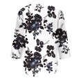 thumbnail image 4 of Hauts d'Été pour Femmes 2023 Mode Féminine Manches Trois-Quarts Col Rond Rétro Imprimé de Pâques Hauts Amples Blouse Bohème T-Shirt Grande Taille pour Femmes, 4 of 5