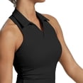 thumbnail image 4 of FRSASU Robe de Tennis pour Femmes Été Robe Sans Coutures Haut Sans Manches et Jupe-Short avec Short Intégré Noir m(m), 4 of 5