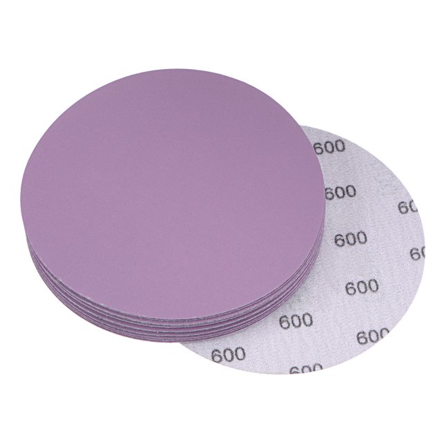 Unique Bargains 15 Pack 5-Inch Purple Sanding Discs 600 Grits Hook & Loop Professional Aluminum Oxide Sandpaper