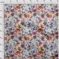thumbnail image 4 of oneOone Polyester Spandex Orange Fabric Florals Craft Projects Decor Fabric Printed By The Yard 56 Inch Wide-VF, 4 of 4