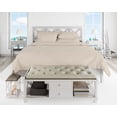 thumbnail image 2 of Intuition 4-Piece 100% Egyptian Cotton Sheet Set - 600 TC - King - Pumice Stone, 2 of 2