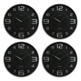 thumbnail image 1 of kieragrace Austin Wall Clock - 18"- Silver, Set of 4, 1 of 5