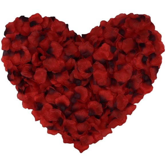 1 Pag Pétales de Rose en Tissu Artificiel Pétales de Fleur pour Saint-Valentin Mariage Table Décoration de Scène Romantique Accents Décoratifs pour la Maison, Pétales de Rose, Déco de la Saint-Valentin, C