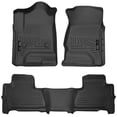thumbnail image 1 of Husky Liner Floor Liner 99201 WeatherBeater; Molded Fit; Smooth Arcing Ribs/Raised Heel Pad; Black; Rubber; 3 Piece, 1 of 3