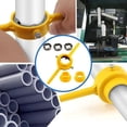 thumbnail image 2 of 6Pcs Plastic Pipe Thread Die Kit 6 Piece Thread Maker Tool Pipe PVC Pipe Threader Plumbing Tool Kit Water Pipe Die Plastic Pipe Die Tap Set With 3 Dies 1/2” 3/4, 2 of 6