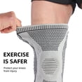 thumbnail image 4 of 2pcs Ultra Knee Compression Sleeve - Professional Knee Brace  Elastic Knee Wraps Patella Stabilizer with Silicone Gel Spring Support  Knee Support Non-slip for Men Women, 4 of 6