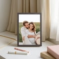 thumbnail image 4 of Wooden Photo Frame – Lightweight Wall Hanging & Desktop Display for Home and Office Decor, Compact 5.12in Memory Showcase (Easy Photo Swap, Durable & Versatile) Black, 4 of 6