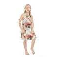 thumbnail image 5 of Girl Hawaiian Round Neck with Ruffle Dress in Neon Sunset, 5 of 5