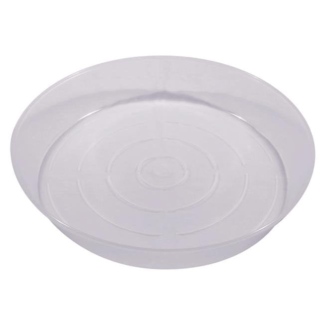 12 in. Clear Saucer - Pack of 5