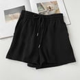 thumbnail image 3 of Timegard Shorts for Women Elastic Waisted Drawstring Athletic Sweatshorts Running Shorts with Pockets, 3 of 4