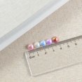 thumbnail image 3 of KLKCMS 100 Pcs Demi-Perle Dos Plat 8 mm Bricolage Décoration Artisanale Bleu, 3 of 7