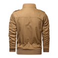 thumbnail image 3 of Veste Ample à Col Rabattu pour Hommes Automne et Hiver Grande Taille avec Poches, 3 of 6