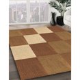 thumbnail image 3 of Ahgly Tapis Rectangulaire Lavable en Machine Intérieur Transitionnel Brun Selle, 3 Pieds x 5 Pieds, 3 of 7