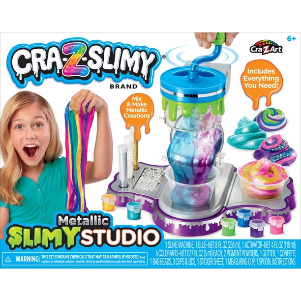 アデレイslimメソッド3本 Cra-Z-Art Cra-Z-Slimy Multicolor Metallic Slime Studio, Slime