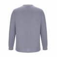 thumbnail image 4 of AherBiu Chandails à Manches Longues pour Hommes Col Ras du Cou Coupe Décontractée Hauts Automne Hiver Décontractés Amples Légers Chandail, 4 of 5