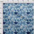 thumbnail image 3 of oneOone Velvet Turquoise Blue Fabric Kids Sewing Craft Projects Fabric Prints By Yard 58 Inch Wide, 3 of 4