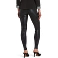 thumbnail image 2 of HUE Womens Body Gloss Leggings, Black, 3X, 2 of 2