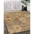 thumbnail image 3 of Ahgly Tapis Rectangulaire Lavable en Machine Intérieur Transitionnel Brun Selle, 5 Pieds x 8 Pieds, 3 of 7