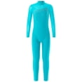 thumbnail image 1 of Choomomo Combinaison de Danse Ballet à Manches Longues avec Strass pour Filles, Bleu Lac 8, 1 of 7