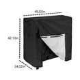 thumbnail image 3 of EGNMCR Firewood Log Hoop Cover, Outdoor Heavy Duty Oxford And Weather Patio Log Rack Cover, Firewood Cover With Openable protective sleeve, 3 of 8