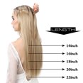 thumbnail image 4 of yeacher Extension de Cheveux Longs et Raides Invisible Ajustable en une Pièce pour Femmes, 22 Pouces, Couleur M02, Modèle 8T16#, 4 of 5