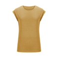 thumbnail image 3 of AherBiu Hauts d'Été pour Femmes à Manches Cap, Haut Basique, T-Shirts, Chemises, Confortable, Couleur Unie, Blouse à Col Rond, 3 of 6