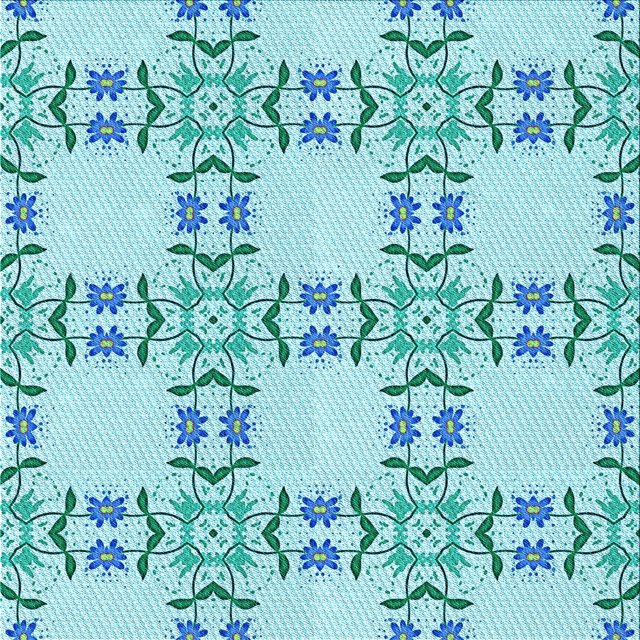 Ahgly Company Tapis d'Intérieur Lavable en Machine Carré Transitionnel Bleu Tron, 4 Pieds Carré