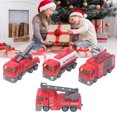 thumbnail image 1 of Fire Truck Toy, 4Pcs Fire Truck Model Easy To Play Pull Back  for School, 1 of 7