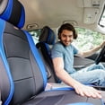 thumbnail image 4 of Ultra Comfort High Grade Leather Seat Covers For Car Truck SUV Van - Front Set, 4 of 4