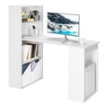 thumbnail image 1 of Costway Computer Desk Writing  Workstation Office w/6-Tier Storage Shelves White, 1 of 10