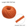 thumbnail image 2 of Uxcell 164 Feet 0.08" Jute Twine Jute Rope Jute Twine String Cords Orange for DIY, 2 of 6
