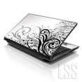 thumbnail image 1 of LSS Laptop Skin Sticker Decal White Grey Floral Fits 13" to 16" Laptops, 1 of 1