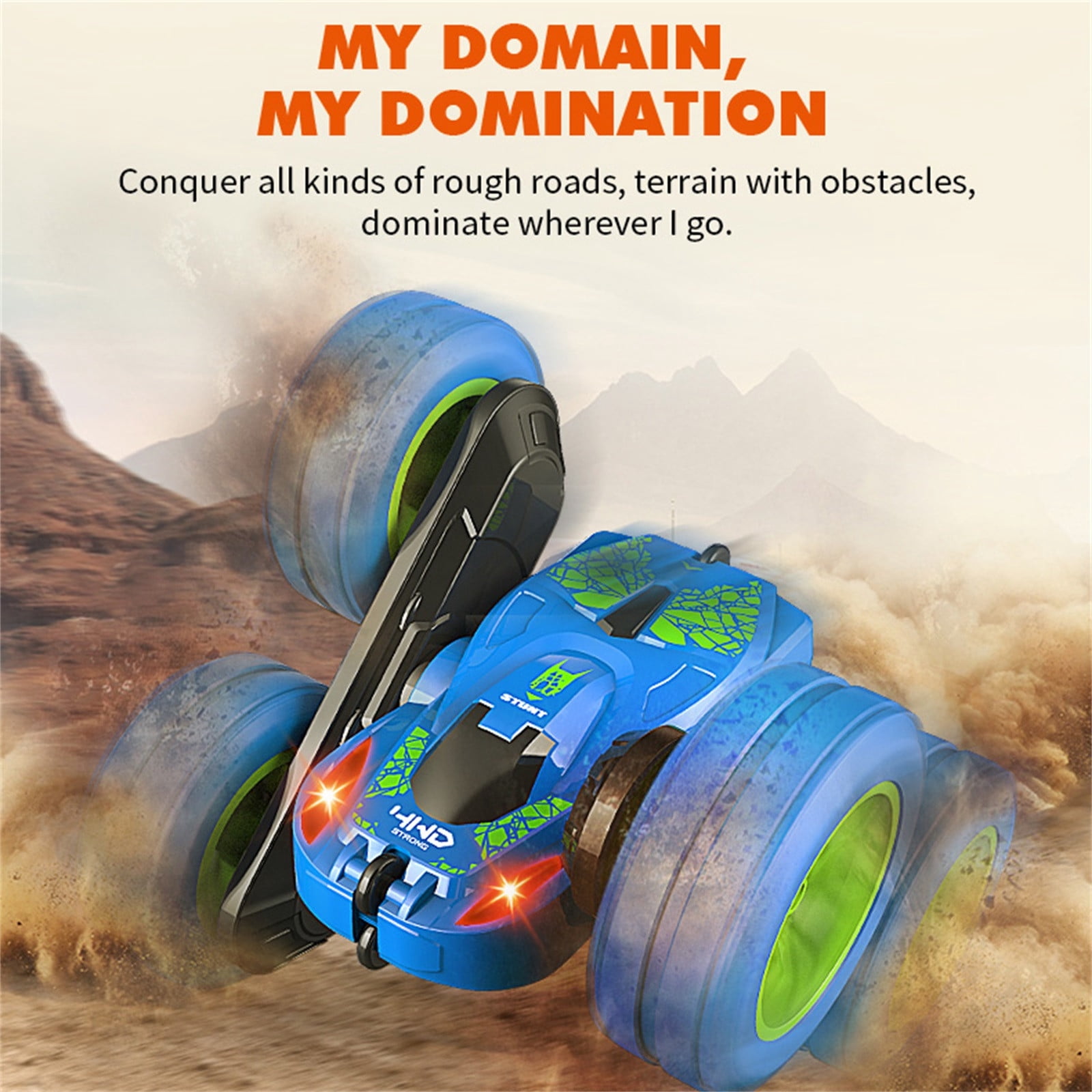 EGNMCR RC Cars 4WD 2.4GHz Stunt Car Double Sided 360掳 Flip Remote Control Toys RC Boat Birthday Gifts for Kids