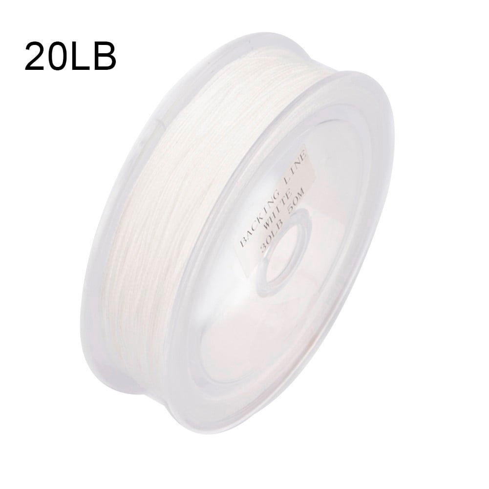 GLFILL 20/30lbs Roll Backing Lines Fishing Trout Line Smoothing Un-waxed Dacron 8 Braided Flying Rope Line Fishing Accessories A