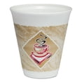 thumbnail image 2 of DRC 12X16G Tasses en Mousse Chaudes/froides 12 Onces Blanches avec Brun et Rouge 1000/Carton, 2 of 2