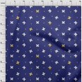 thumbnail image 4 of oneOone Rayon Dark Blue Fabric Floral & Craft Projects Decor Fabric Printed By The Yard 56 Inch Wide, 4 of 5