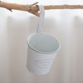 thumbnail image 1 of Tin Flower Bucket with Hook Flower Pot Wall Metal Flower Pot Garden Decorative Flower Pot, 1 of 12