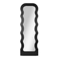 thumbnail image 1 of Mainstays Wavy Floor Length Stylish Framed Mirror, Has Frame, Black, 20x58in., 1 of 6