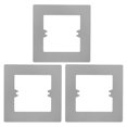 thumbnail image 1 of OFFIGAM 3Pcs Flame Retardant Covers Grey Wall Plate For Home Use, 1 of 8