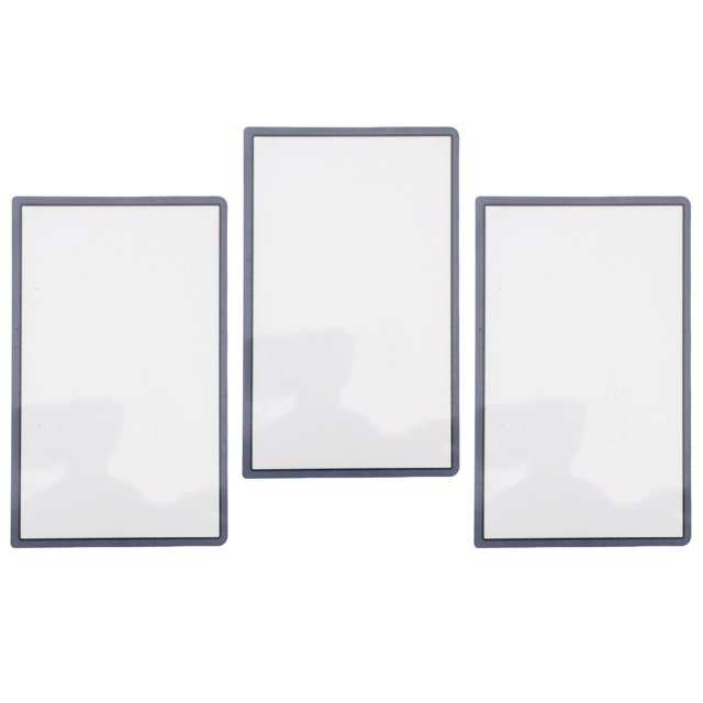 3Pcs Top Screen Frame Lens Cover , Resin Smoother Touch Wear Proof Replacement Screen Lens Frame Cover for New 3DS XL