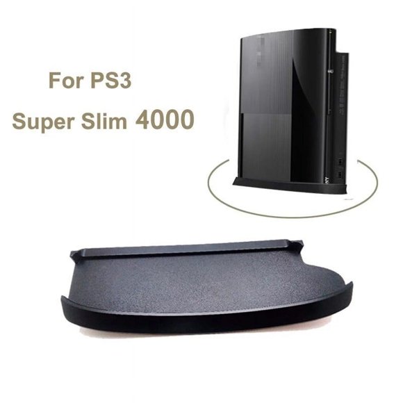 Support Vertical Antidérapant pour Console PS3 Slim 4000 pour Sony Playstation Super Slim 4000 Support de Jeu pour Console Base en Plastique