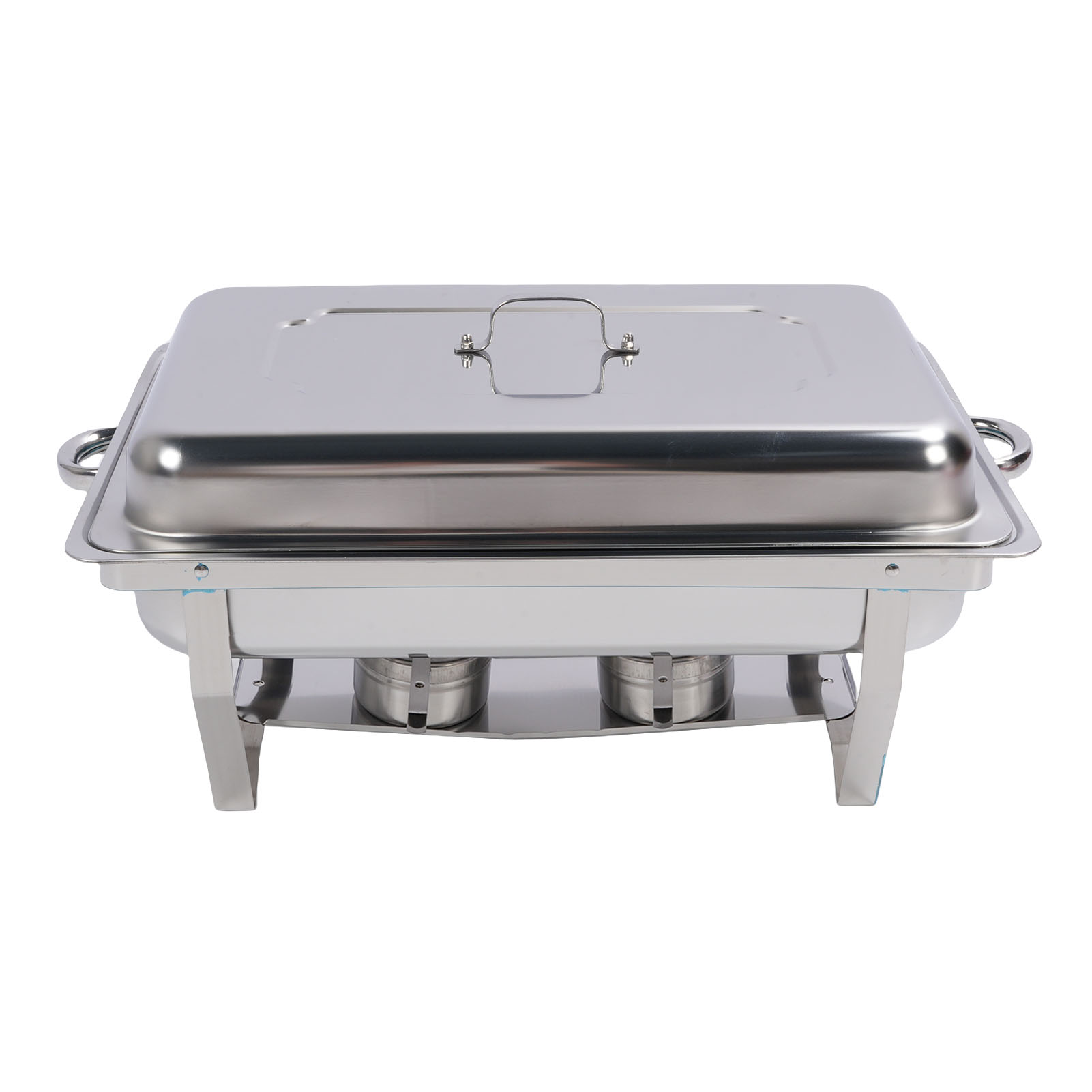 Plats à Chafing pour Buffet, Ensemble de Serveurs et Réchauffeurs en Acier Inoxydable avec Cadre Pliant, Réchauffeur de Nourriture pour Fêtes, Banquets et Événements